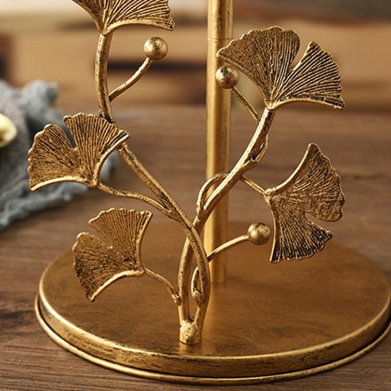Modern Iron Tissue Holder Freestanding Towel Brackets Not Installation Required Easy Assembly Rusts Proof for Home Decors
