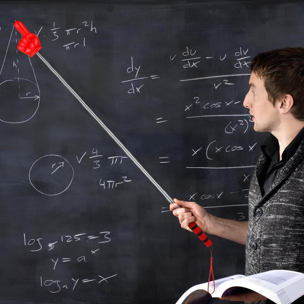 GANAZONO Extendable Pointer Adjustable from 35cm to with Soft for Classroom and Presentation Stick, 55cm, Handle, Use.