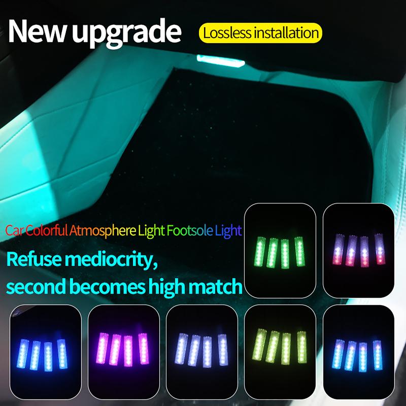 6 in1 Car Ambient Light Center Console Dashboard Neon Tubes For Tesla Model 3/Y Symphony RGB Interior Lights with App Controller