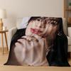 3D-Druck Stray Kids K-Pop Star Hyunjin Flanelldecke Weiche Warme Decke für Schlafzimmer Wohnzimmer Bett Reise Camping Picknick Geschenk