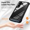 For Samsung Galaxy S25 Case Anti-Drop Alloy Lens Frame PC+TPU Phone Cover
