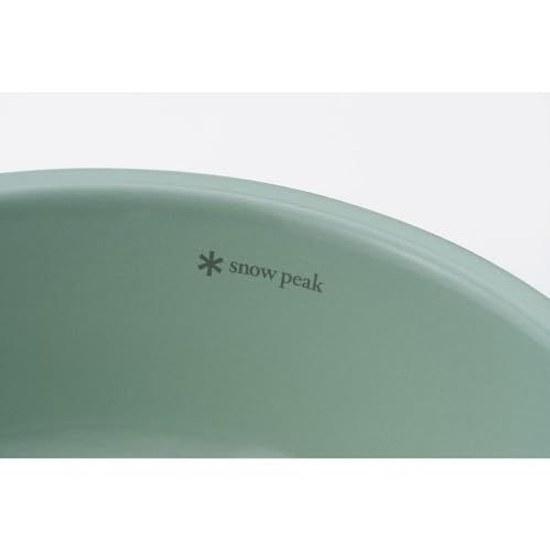 Snow Peak Enamel Bowl 200 Pale Green LF-065-PG Plate BBQ Camp Outdoor Picnic