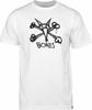 Powell Peralta BONES CENTRAL Skateboard T Shirt WHITE