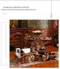 European and American Decorative Set: Fruit Bowl, Tissue Box, Ashtray, and Figurines for Living Room Coffee Table.