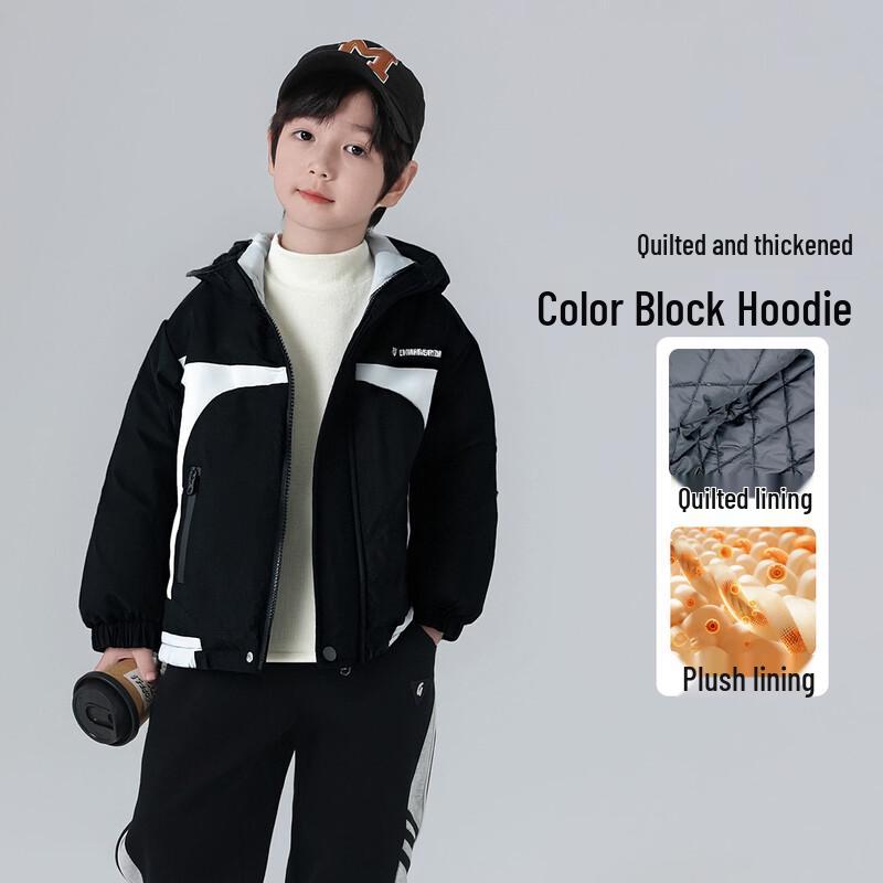 Boys  Casual Padded Hooded Jacket 100