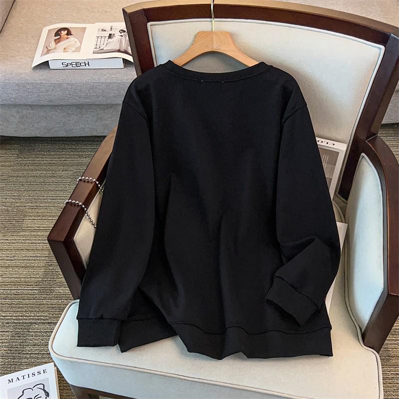 Plus Size Loose Autumn/Winter Hoodie - 200/350 Jin (Chest: 150/160-1155)