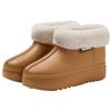 eva waterproof cotton slippers winter high-top home non-slip warm snow boots velvet cotton shoes bag heel winter