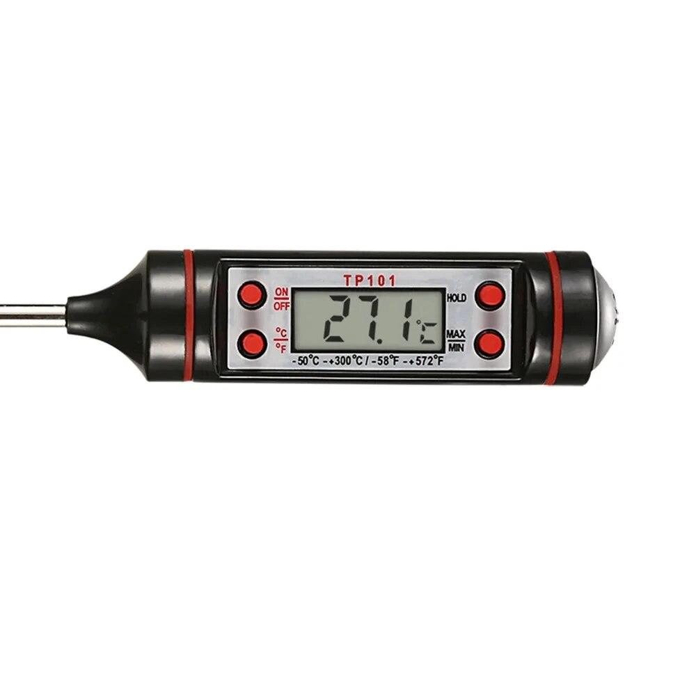 Food Thermometer Portable Stainless Steel Probe Cooking Temperature Measurement Pen Kitchen Food Thermometer Measurement