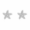 Exaggerated holiday style inlaid pearl starfish earrings beach style marine animal earrings