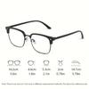 4PCS Y2K Style Fashionable Glasses Suitable for Both Women and Men with Anti Blue Light Color Changing Lenses