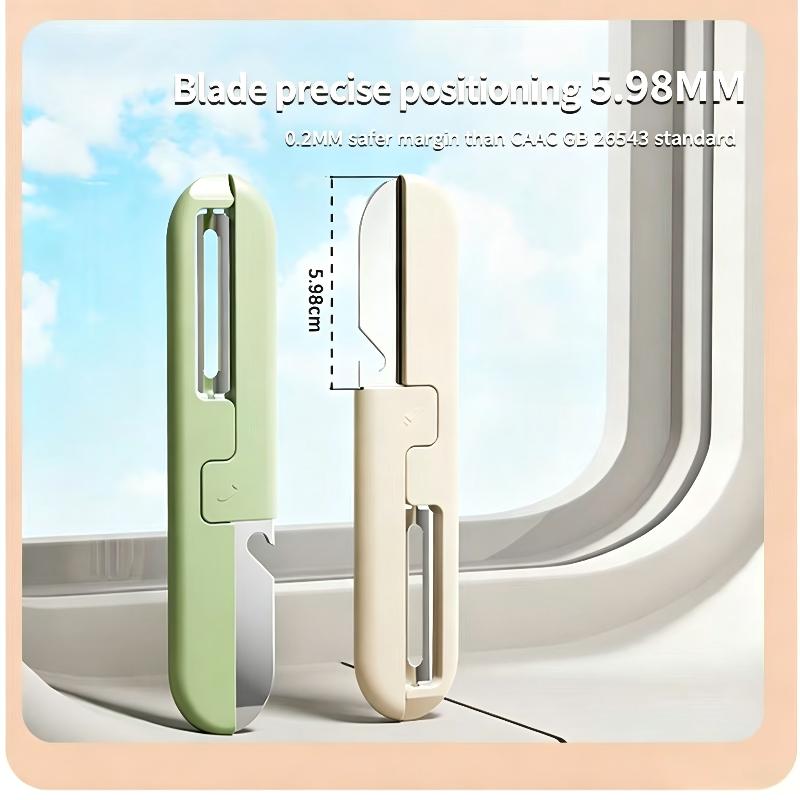 Multi-Functional Split‑Design Multi‑Purpose Fruit Knife, Portable Stainless Steel Peeler & Cutter With 135 Degree Rotatable Peeling