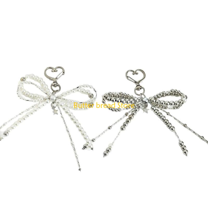 W89C Women Girls Cellphone Pendant Hanging Cord Beaded Telephone Strap Jewelry Chain