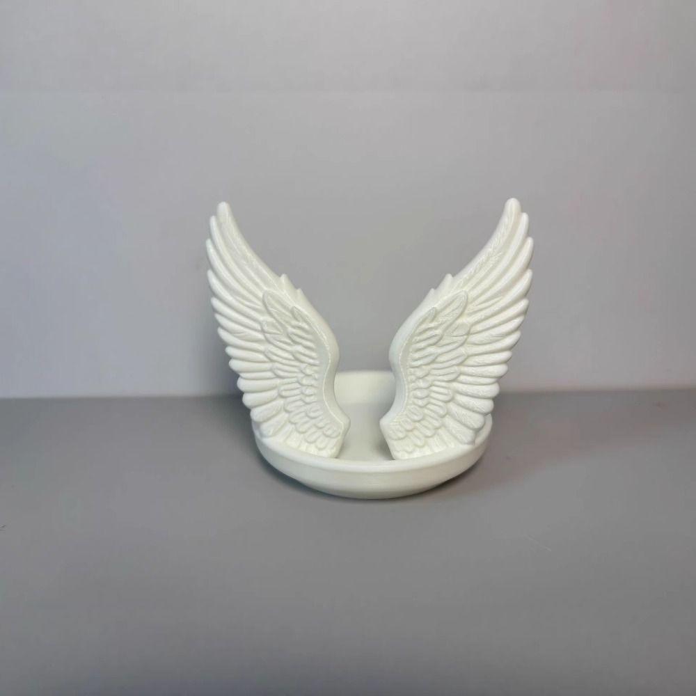 Angel Wings Ring Display Plates Creative Mini Key Tray Photo Prop Rings Holder  Room Decor