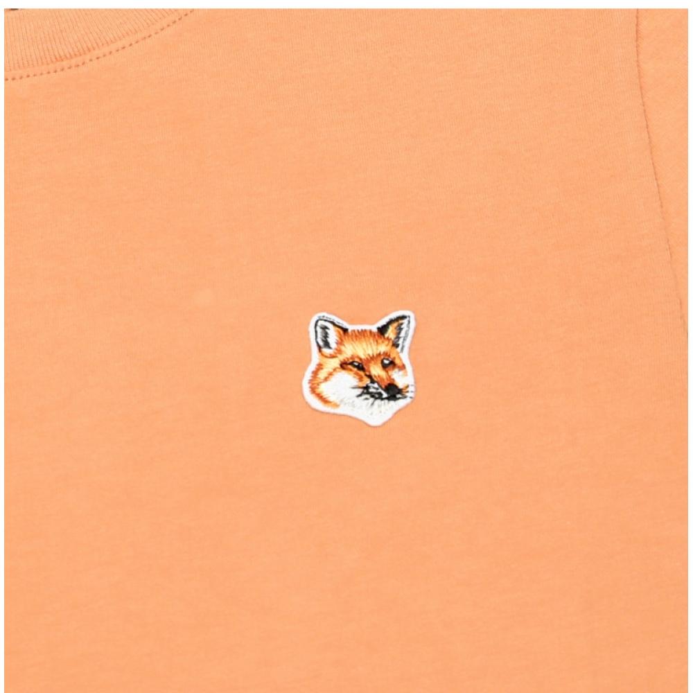 Maison KiTsune Fox Head PaTch Dámské Tričko s Krátkým Rukávem Lw00105kj0008