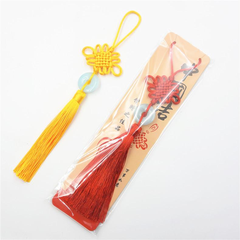 6 Plates Of Small Jade Pieces Chinese Knot, Car Chinese Knot Pendant, Vertical Fringed Ear Pendant