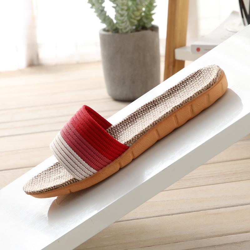 New Summer Soft-Sole Anti-Slip Linen Slippers