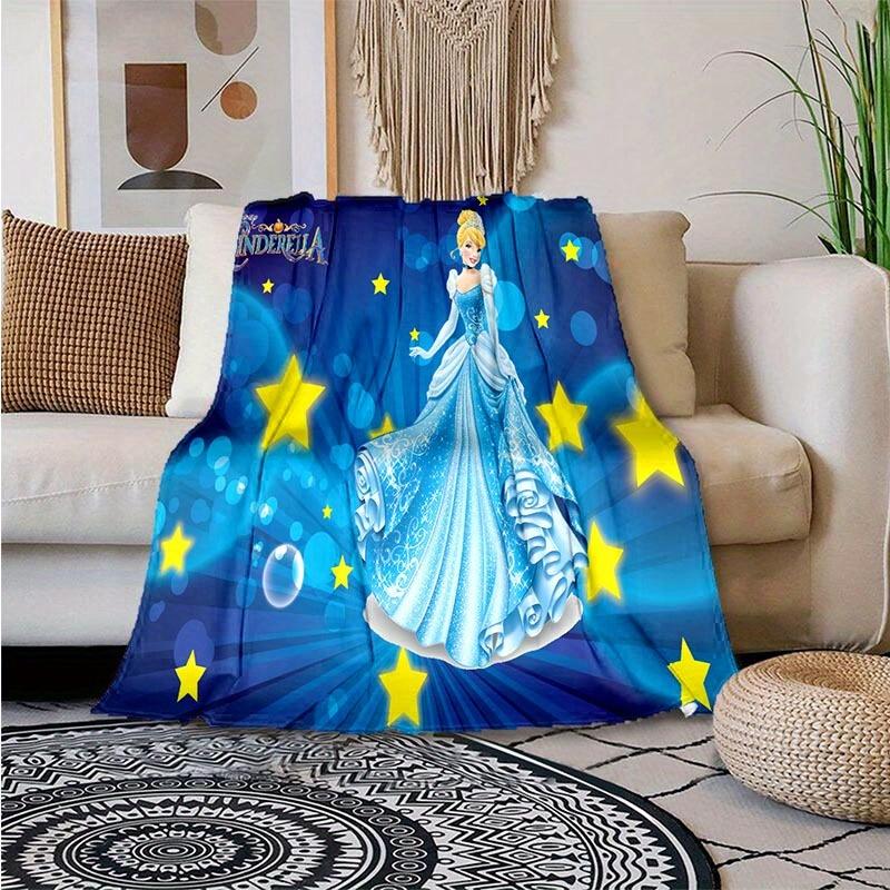 1pc Princess Printing Blanket - Soft, All-Season Throw for Living Room, Bedroom,Personalized Gift with Adorable Cartoon Design