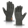 Unisex Alpaca Knitted Warm Gloves Men & Women Autumn Winter Cold Touch Screen Thickening Knitted Cycling Driving Full Finger Gloves
