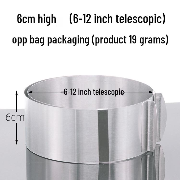 Set mit 9 Mousse-Ringen aus Edelstahl, 15,24-30,48 cm Kuchenback- und Käsekuchen-Schichtformen