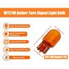 Pair (2) T20 7440 WY21W Turn Signal Light Bulb (12V 21W) Fit For 06 Accord CRV RAV4 REIZ Camry Corolla, 2000 Lexus Es300/Es330, 2010 Subaru, BMW E46