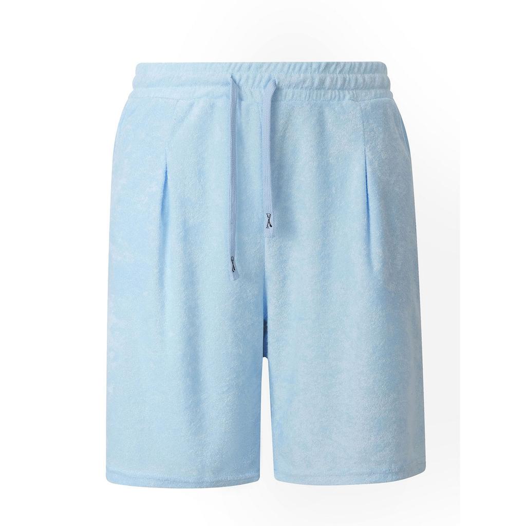 Men S Loose Solid Jacquard Trendy Outdoor Casual Sports Summer Shorts