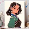 Disney Pearl Painting Mulan 5D DIY Pearl Picture Crafts for Adults/Beginners Gift Ideas Home Decor