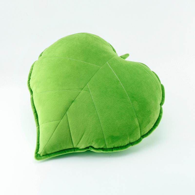

Plush Leaf Shape Stuffed Throw Pillow for Sofa 3D Leaves Plush Cushion Ins Style Solid Color Pillows Home Decor Sofa Pillows 45CM