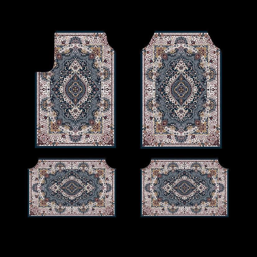 

Скандинавские Ретро Богемные Коврики для Пола Автомобиля, Грязеотталкивающие и Пыленепроницаемые, Легко Чистящийся Комплект для Заднего Ряда (4 шт) 33*44 cm (2 pieces)