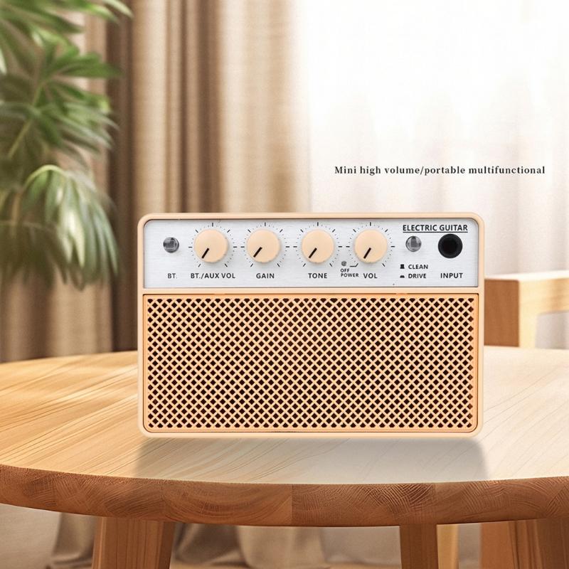 10W Guitar Amplifier Portable Practice Guitar Amp Small Electric Amplifier with Volumes Control Speaker Effect Parts