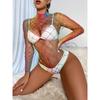 Sexy Rainbow Color Net Clothing Wholesale Dress Bodystocking Ploe Dancewear Lingerie
