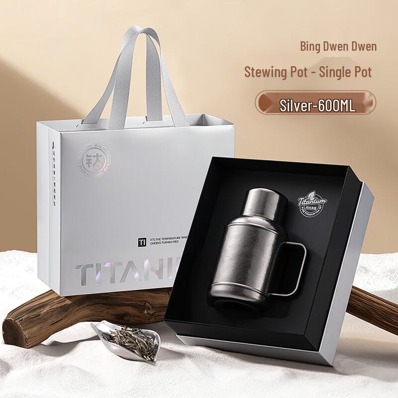 

Shengye Pure Titanium Insulated Teapot with Handle 600ML