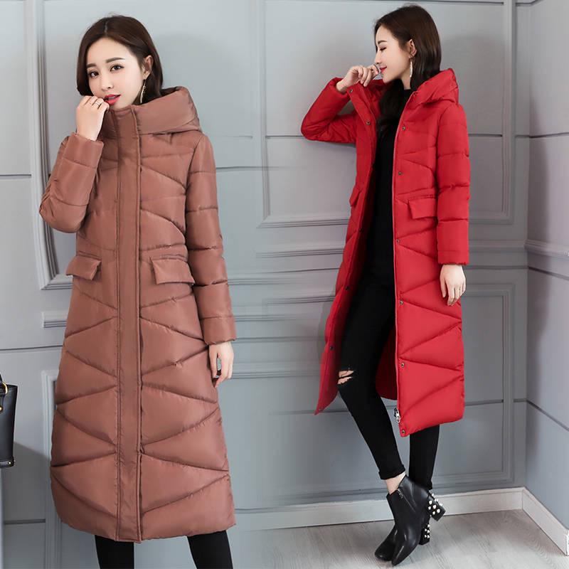 Winter Women Jacket X Long Hooded Cotton Padded Female Coat Warm Outwear Womens Parka Manteau Femme At A Low S On Joom E Commerce Platform Hooded Cotton Padded Female Coat, Womens Hooded Peacoat Small Size Xl Tall Girl