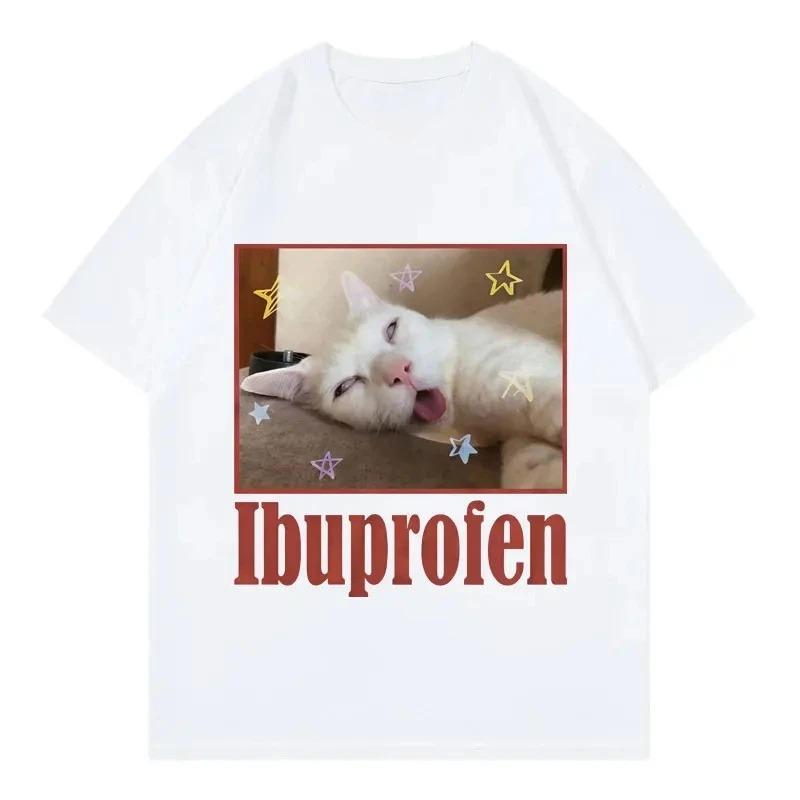 

New Arrival Mens Clothes Tee Shirt Homme Graphic TShirts Men Tshirt for Men Ropa Hombre Funny Housewife Cat Meme Printed S