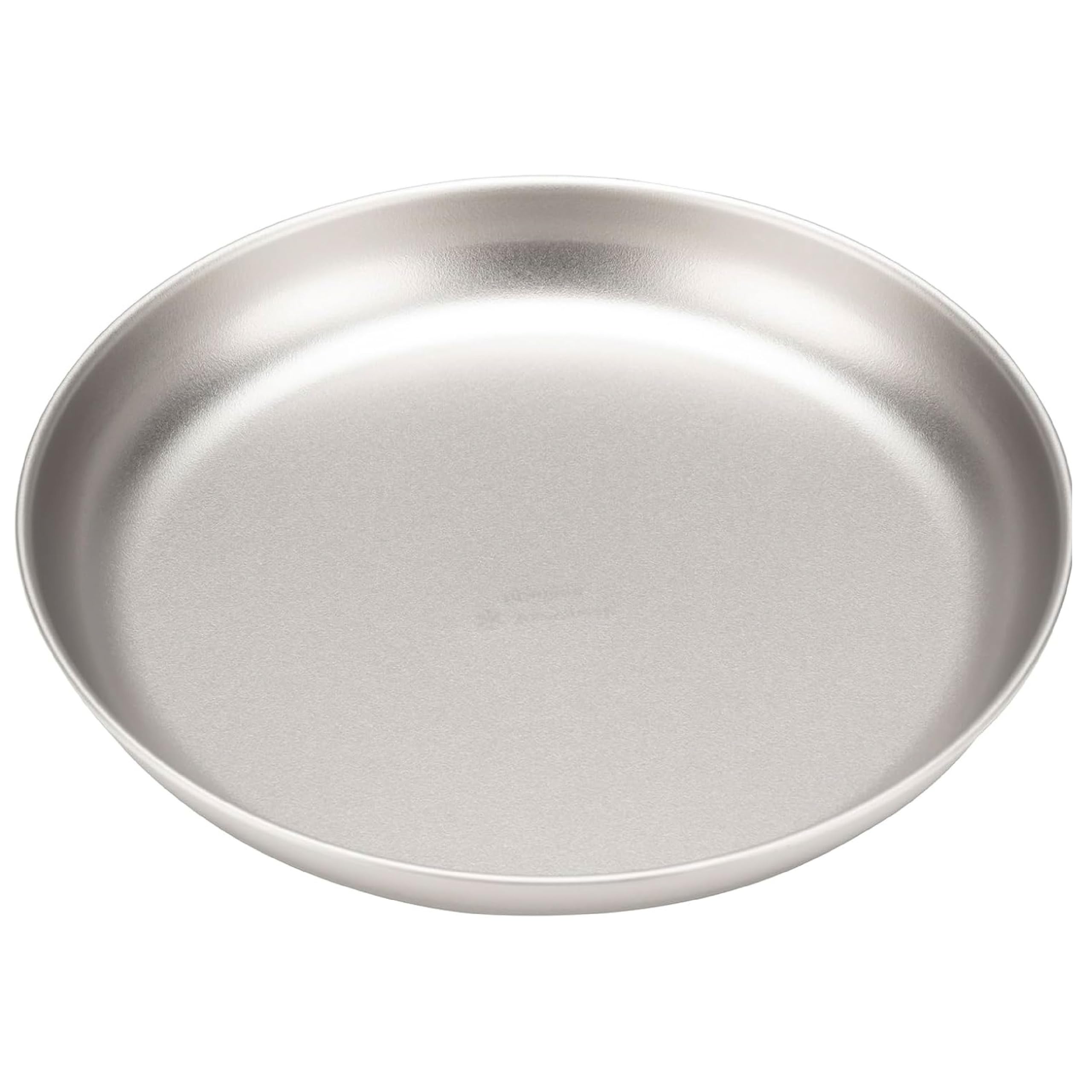 Snow Peak Trek Titanium Plate STW-002T - Ultra-lightweight Titanium Plate for Solo Camping