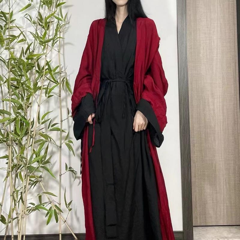 Women's Wei Jin Style Slimming Hanfu Costume for Ethnic Dance Performance