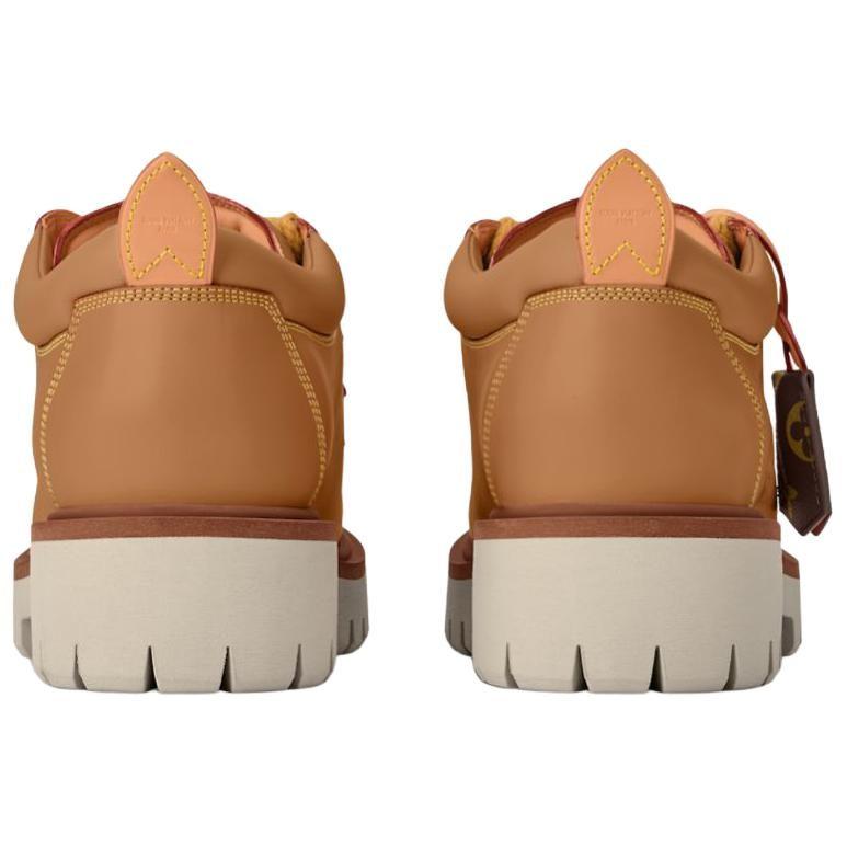 Louis Vuitton Nigo Collaboration FW25 Remi Cow Leather Casual Shoes Men's Brown 1AIJ78