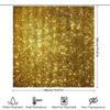 Luxury Gold Glitter Shower Curtain Sparkle Bathroom Decor Shiny Fabric Waterproof Home Accessory For Bathtub Or Pool Area (Size: