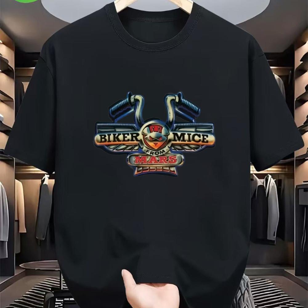 Men'S Graphic Tee Featuring Biker Mice From Mars Designed for Motorcycle Lovers Anime Fans This