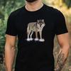 T-Shirt Herren Painted Wolf Motiv Baumwolle Größe XS bis 5XL