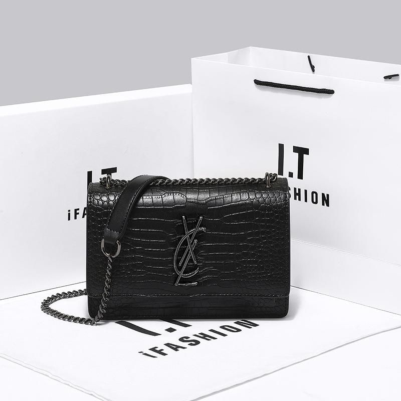 Poplar Forest Leather High-end Bag New Shoulder Chain Fringed Small Square Bag Versatile Messenger Women's Bag