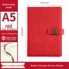 A5 PU Leather Buckle Notebook - Business Office Meeting Record Book (Custom Logo Available)