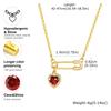 Stainless Steel Jewelry Safety Pin Pendant Necklaces For Women Chokers Adjustable Chain Gift  For Mom Girlfriend Valentine's Day