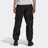 Adidas Originals Trefoil Logo Print Loose Fit Pocket Detail Cargo Pants Men Pants Black HK2809