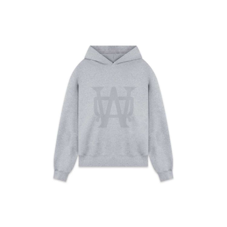 We11done FW22 Graphic Print Long Sleeve Sweatshirt Unisex sweatshirt Gray WD-TH3-22-801-U-MG