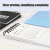2024 Simple Black White Series Desktop Calendar Dual Daily Schedule Table Planner Yearly Agenda Organizer Office Ornament