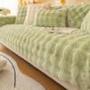 Cat-like Rabbit Plush Sofa Cushion Living Room Winter Thickened Sofa Cover Plush Cushion Sofa Cover Four Seasons