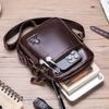 Luxury Brand Men's Real Leather Crossbody Bag Fashion Casual Shoulder Messenger Bag for Travel Business Vintage Style