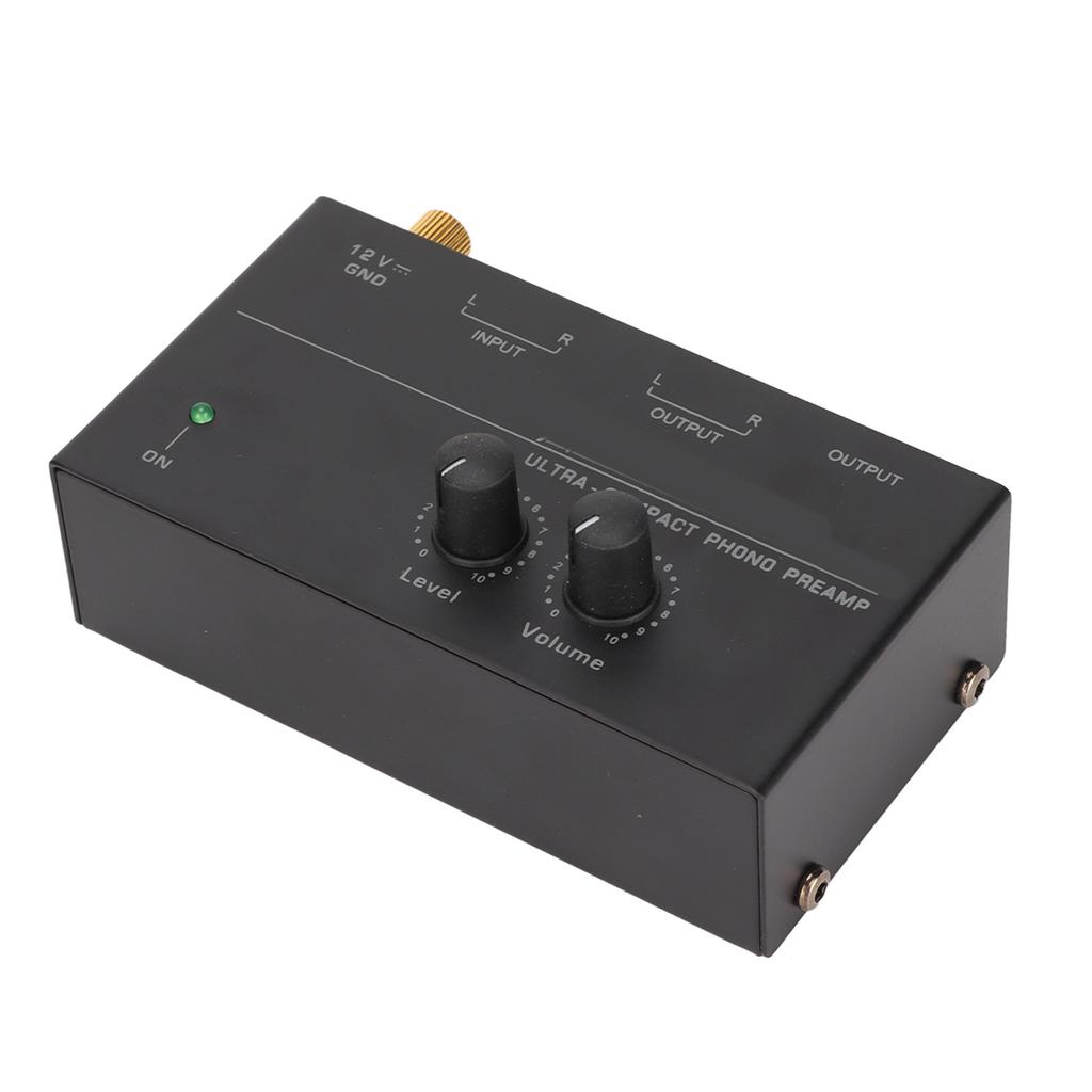 PP500 Phono předzesilovač Nízký šum Stereo RCA vstup RCA výstup Knoflíkové ovládání Mini gramofon
