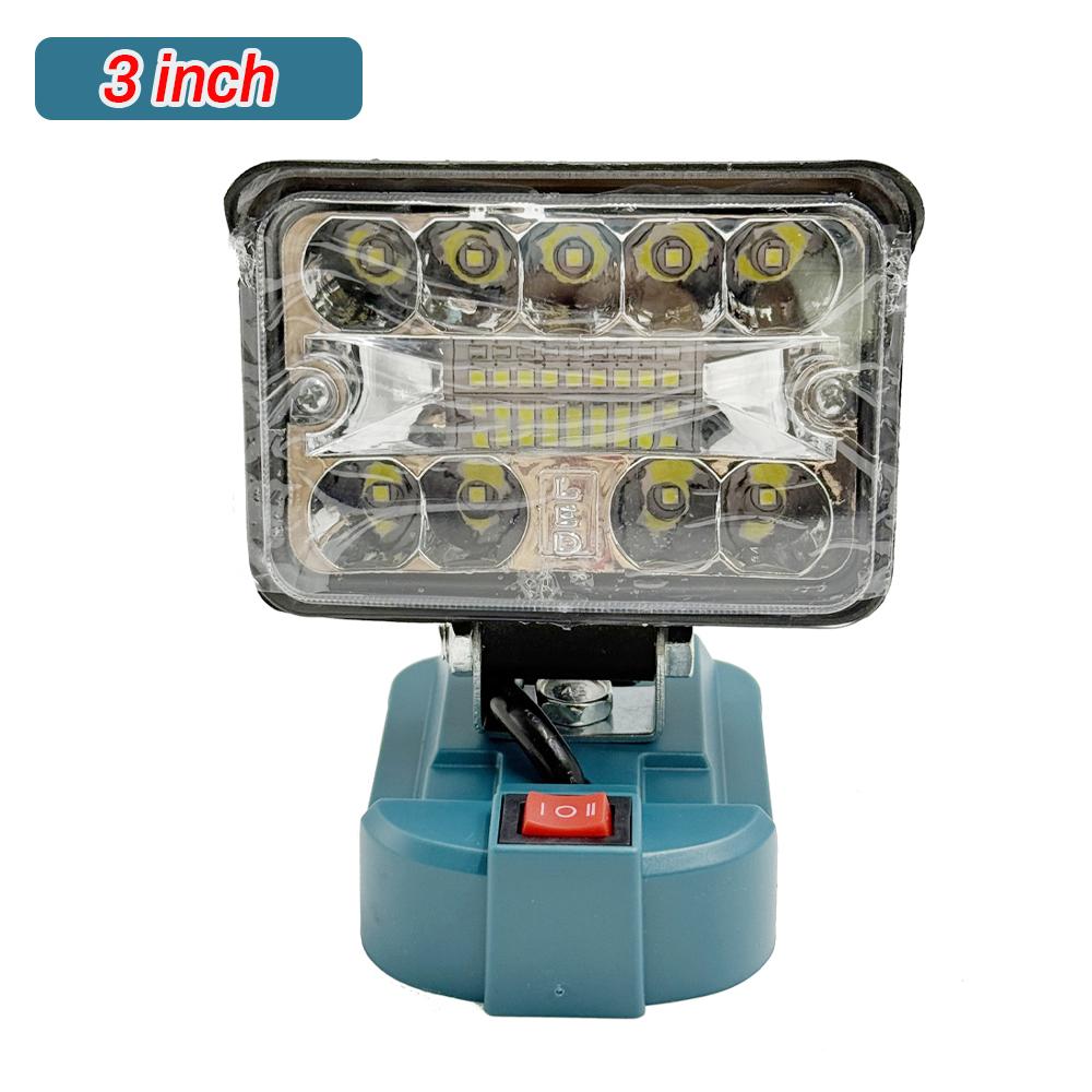 3/5/8inch Flood Lamp Led Light For Makita 18V Li-ion Battery Cordless Outdoor Working Fishing Flashlight Emergency Spotlights