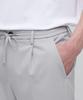Musinsa Standard Lightweight Wide Drawstring Banded Crop Slacks [Light Gray]